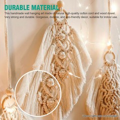 Macrame Boho Tapestry Woven Wall Hanging Chic Bohemian Home Room Art Decor Gift