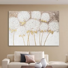 Stunning White Hydrangea 40×28 Inch Wall Art – Modern 3D Textured Decor