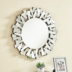 Wall Mirror Modern Foyer Living or Dining Room Bathroom Vanity Sparkly 39.5″