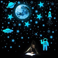 1078 PCS Glow in The Dark Stars For Ceiling Solar System Galaxy Nursery Wall …
