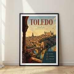 Toledo Travel Poster Print, Wall Decor