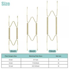 10Pcs Wall Plate Spring Hook Hanger Holder Hanging Wire Home Decor Accessory