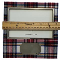 Pottery Barn Plaid Picture Frame 6×4 Inches Engravable READ