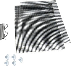 Decorative Aquatic Moss Wall, 2 Plastic Floor Wire Mesh Sheets, Air Vent Screens