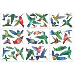 Large Anti Collision Window Decals for Bird Strikes, Stop Birds, 38 Pieces