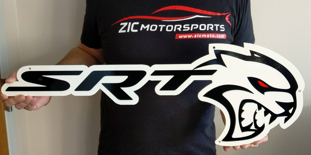 Dodge SRT Hellcat Red Eye Black Steel Sign