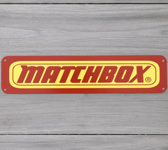 Matchbox 18″ x 4″ Novelty Metal Sign Made In The USA Shrink Wrapped New!