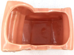 Shawnee Ceramic Rocking Horse Vase Planter Pink Floral Art Deco Vintage 526 USA