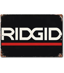 TIN SIGN Ridgid Tools Retro Rustic Tools Equipment Garage Shop