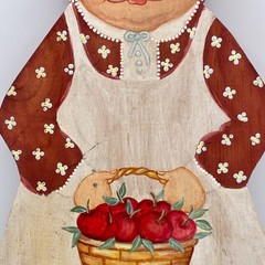 Wooden Welcome Granny Wall Decor Sign 17 In Country Kitchen Folk Art Red