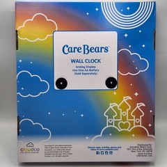 Care Bears Grumpy Blue Chrome 12 Inch Round Wall Clock Accutime New In Box