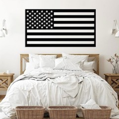 American Flag Wall Art Metal, Usa Flag Wall Decor Outdoor, Minimalist Wall Ar…