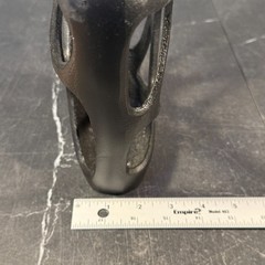 Modern Abstract Openwork Vase Matte Black Sculptural Art Decor