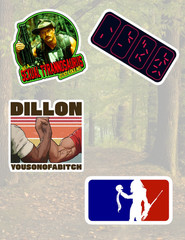 Predator Horror 80’s Movie 4pc Sticker Pack