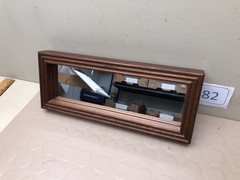 Vintage Narrow Wood Framed Rectangle Wall Mirrors Vertical or Horizontal