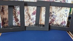 Black Wood Photo Picture Frame and Personalized Photo Picture Mat