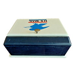 U.S. Mail Wooden Mail Holder With Opening Hutch Door «Custom Made» USA Colors