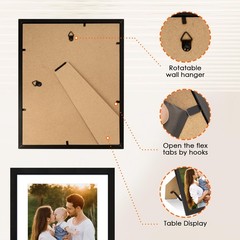 8×10 Picture Frame, HD Plexiglass, Photo Frame for Wall or Tabletop Displa