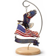 250th Anniversary USA Ornament 1776 –2026, America 250 Eagle Patriotic Tablet…
