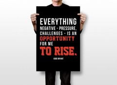 Kobe Bryant Motivational Quotes Basketball Athlete Wall Art – POSTER 20″x30″