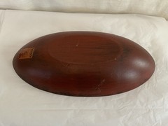 Kathy Graybill Painted Wooden Primitive Folk Art Decorative Oblong Bowl