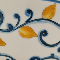 Muchoise Ceramic Decorative Bowl White/Blue
