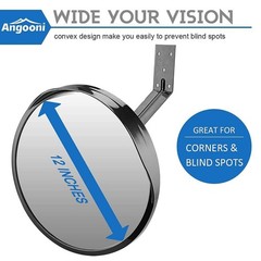 12 Inch Adjustable Traffic Mirror – Perfect for Commercial & Residential Safety