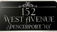 Engraved Personalized Custom House Home Number Street Address Metal 12×6 Sign