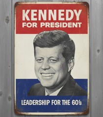 Kennedy For President 8 x 12 Vintage Novelty Metal Sign Made In USA New!
