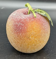 Beaded Sugared Artificial Fruit Pear and Peach
