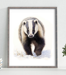 Wildlife Wall Art Print, Banger Art Print, Monochromatic Wall Decor Home Decor