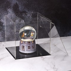 Acrylic Clear Display Case Box Dustproof Protection Showcase Box 25x10x10cm
