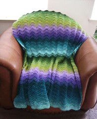 NEW HAND CROCHET GREEN PURPLE TURQUOISE MULTI COLOR AFGHAN LAP BLANKET THROW