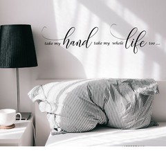 Vinyl Wall Decal Romantic Love Family Quote Words Stickers 35 in x 8.5 in gz301
