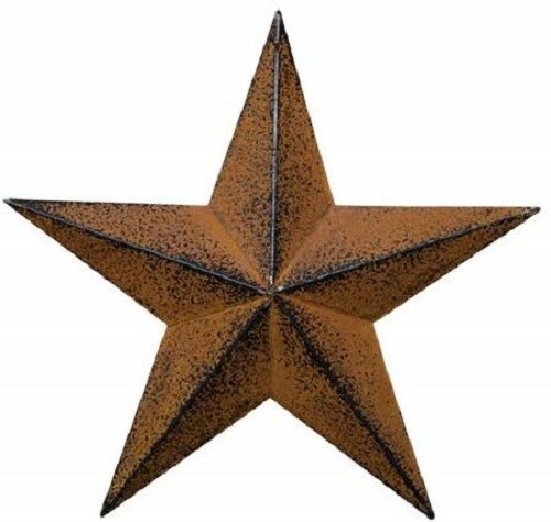 Distressed Country Metal Barn Star Primitive Wall Décor 4th of July Decoration
