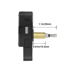 High Torque Long Shaft Clock Movement Mechanism with 28mm (1-1/8 Inch) Shaft …