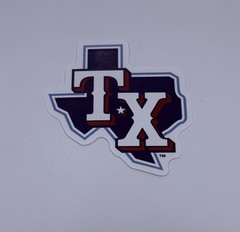 Texas “TX” State MapSticker Art Decal Vinyl USA Travel Souvenirs Journal Tc9