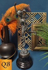 ART DECO BRONZE MERCURY STATUE HERMES SCULPTURE CHATSWORTH HOUSE GREEN FIGURINE