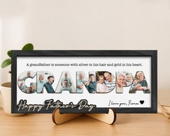 Personalized Photo Frame for Dad, Father’s Day Photo Frame Gift, First Father’s