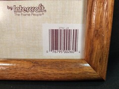 Intercraft Solid Oak Wall Picture Frame Non-glare Glass 8 x 10