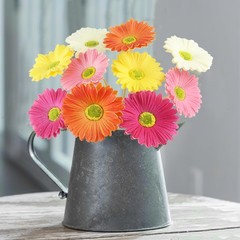 ACRYCS 10 Pcs Artificial Gerbera Daisies Flowers Artificial Daisy Bouquet Fak…