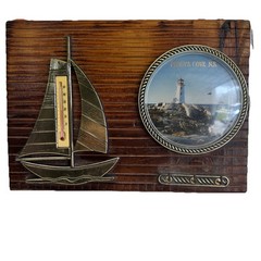 Wooden Wall Decor 3D Peggy‘S Cove N.S & Ship Sculpture Lighthouse key holder
