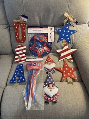 Red White and Blue Decorations Great Mix Of Materials All New Celebrate The 4th