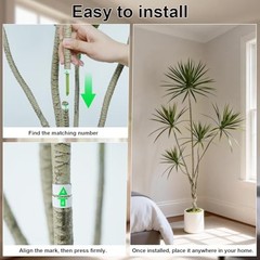 Artificial Dracaena marginata Tree, 6ft Tall Faux Tree with 6FT/72IN Green