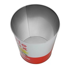Turtle Wax Metal Waste Basket 2.25 Gallon Garage Trash Can Man Cave Decor