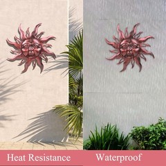 28 Metal Sun Wall Decor Large Outdoor Wall Art Decor Hanging Decorative for P