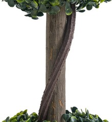35/45 in Artificial Milan Ball Tree Indoor Outdoor Faux Topiary No Watering