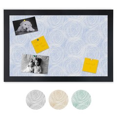 ArtToFrames Custom Cork Bulletin Board Abstracts Framed in Satin Black