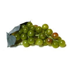 Artificial Medium Grape Cluster 6-inch Plastic Decorative Grapes Fake Green Red