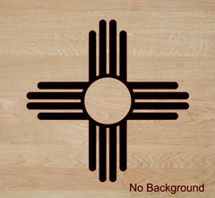 New Mexico Zia Symbol Decal PICK SIZE COLOR Vinyl Sticker Pueblo Sun State Flag